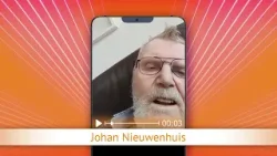 TV Oranje app videoboodschap - Johan Nieuwenhuis