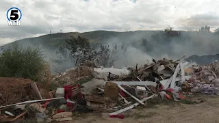 Избувнаа пожари во поранешната фабрика „Железара“ и на дива депонија на Водно