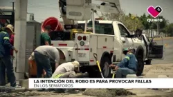 #Denuncia | Robo de cableado del semáforo ubicado sobre la avenida Jesús Michel González