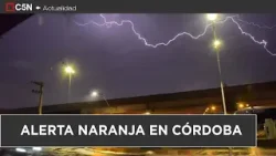 Alerta NARANJA para CÓRDOBA: se esperan ráfagas de VIENTO y posible CAÍDA de GRANIZO