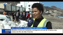 Biosfera inicia em Lazareto o programa anual de limpeza das praias da ilha de São Vicente