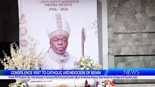 Rev. Felix Omobude In Company With Pentecostal Leaders Mourn Archbishop Akubeze