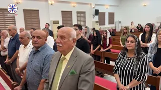 القداس بمناسبة عيد الصليب يترأسه قداسة البطريرك مار آوا الثالث كاتدرائية مار يوخنا المعمدان عنكاوا