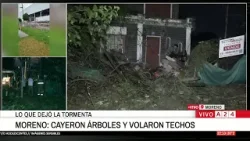 ? IMÁGENES IMPACTANTES DEL TEMPORAL: TECHOS VOLADOS, ÁRBOLES CAÍDOS Y UNA PARED DERRUMBADA