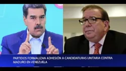 PARTIDOS FORMALIZAN ADHESIÓN A CANDIDATURAS UNITARIA CONTRA MADURO EN VENEZUELA