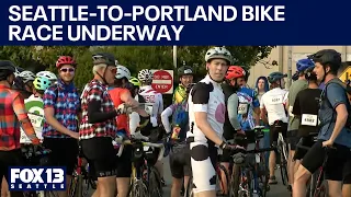 Cyclists fill backroads for annual summer Seattle-to-Portland ride