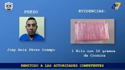 Agentes policiales capturan a cuatro personas por tráfico de droga en Nicaragua