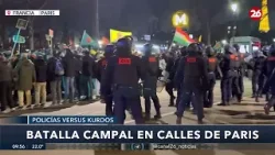 ?? POLICÍAS VS KURDOS | Se armó una batalla campal en París