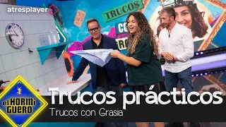 Esperansa Grasia hace alucinar a Àngel Llàcer con trucos sencillos y prácticos - El Hormiguero