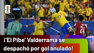 Carlos 'El Pibe' Valderrama upset over Dávinson Sánchez's disallowed goal in the 2026 World Cup
