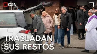The final farewell to ERNESTINA PAIS: her remains are moved after an emotional ceremony