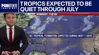 No tropical formation expected through July