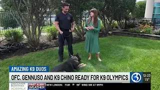 AMAZING K9 DUOS: Officer Gennuso and K9 Chino prepare for K9 Olympics
