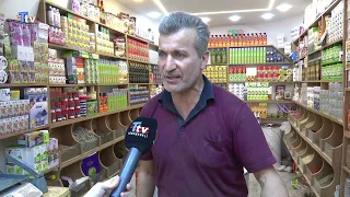 Street vendors cross the line again at the Kirkuk Grand Bazaar.
