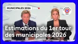 Estimations du 1er tour des municipales 2026