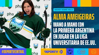 Alma Ameigeiras, the first Argentine to play in the U.S. collegiate ice hockey league