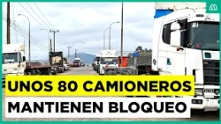 “No se ha movido ningún contenedor”: Camioneros mantienen bloqueo en San Antonio