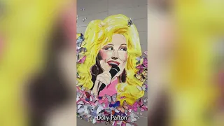 Benton Middle School students create mural paying tribute to Dolly Parton