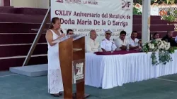 Gobierno de Tecpan rinde homenaje a la luchadora social María de la O Barriga en su 144° aniversario