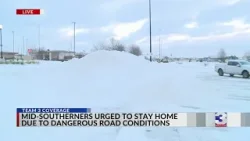 Drivers urged to stay home amid dangerous road conditions