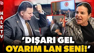 PARLIAMENT TURNS INTO A BATTLEFIELD! MHP's Levent Bülbül marched on IYI Party MP Burak Dalgın!