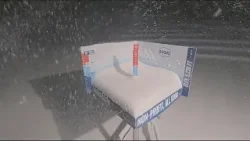 Snow is falling at Bogus Basin Snow is falling at Bogus Basin