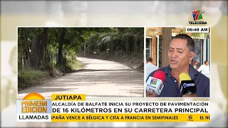Balfate, Colón Mayor's Office begins its 16-kilometer paving project