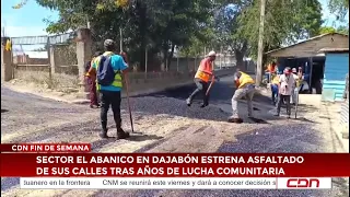 El Abanico sector in Dajabón debuts street paving after years of community struggle