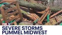 Severe storms pummel the Midwest