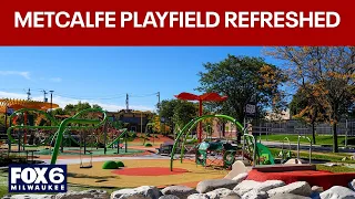 Metcalfe Playfield in Milwaukee; ribbon cutting and celebration | FOX6 News Milwaukee