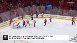 Montreal Canadiens lose home opener to Carolina Hurricanes