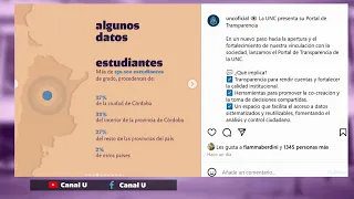 La UNC lanza su “Portal de Transparencia Universitaria”