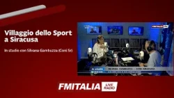 Villaggio dello Sport a Siracusa, in studio con Silvana Gambuzza (Coni Sr)