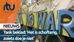 Historische tank Arnhems Oorlogsmuseum is bespoten met graffiti | RTV Connect