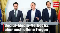 Social-Media-Verbot fix, aber noch offene Fragen | krone.tv NEWS