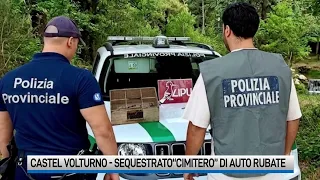 Castel Volturno, scoperto cimitero di auto cannibalizzate