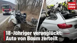 18-Jähriger verunglückt: Auto von Baum zerteilt | krone.tv NEWS