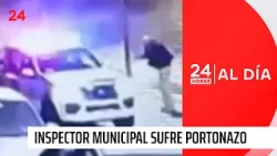 Inspector municipal sufre fractura nasal tras brutal portazo de sujeto en La Florida | 24 Horas