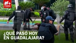 Policías golpearon a manifestantes durante protesta en Guadalajara