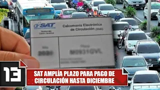 SAT amplía plazo para pago de circulación hasta diciembre