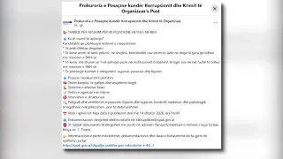 SPAK HAP 40 VENDE NË BKH/ Kërkohet mbi një vit përvojë në zbatim ligji ose fusha të ngjashme