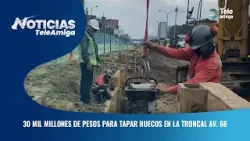 30 mil millones de pesos para tapar huecos en la troncal av. 68 - Noticias Teleamiga