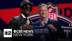 Who did the Jets and the Giants take in the first round of the NFL Draft?