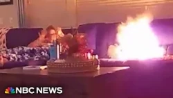 Portable phone charger explodes on camera inside California home