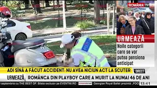 Adrian Sînă, accident în Capitală. De ce l-a amendat poliția