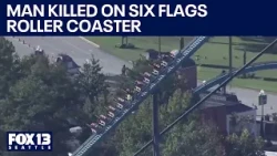 Man killed after falling from Six Flags roller coaster in Georgia | FOX 13 Seattle