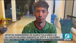 Honduran folk dancers miraculously survive strong earthquake in Colombia
