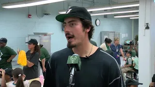 Milwaukee Bucks visit students displaced by Lincoln Avenue Elementary fire