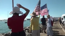 Hundreds line Shelter Island park to welcome USS Lincoln home