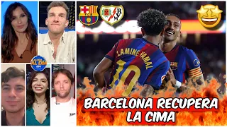 BARCELONA RESCATA LA GOLEADA al RAYO VALLECANO con DOBLETES de RAPHINHA y LAMINE | La Liga Al Día